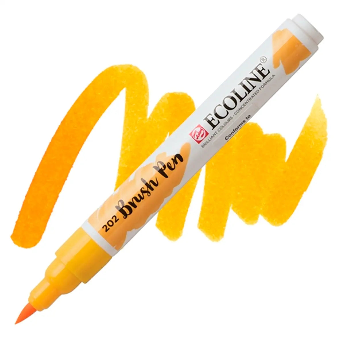 ECOLINE - Marcador Brush pen AZUL ULTRAMAR VIOLETA n¬∞507|#243e99|mate|?|? / punta pincel - Ecoline - vista lateral