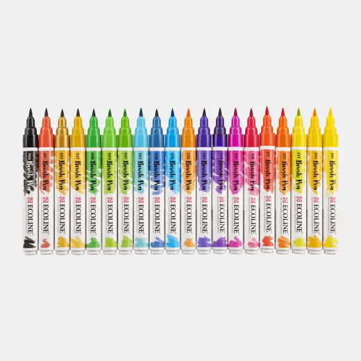 ECOLINE Brushpen set con 20 rotuladores Ecoline Brushpen set con 20 rotuladores - Ecoline - vista lateral