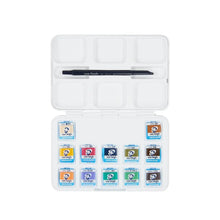 Van Gogh - Set acuarela 12 pastillas tonos tenues + pincel - Van Gogh