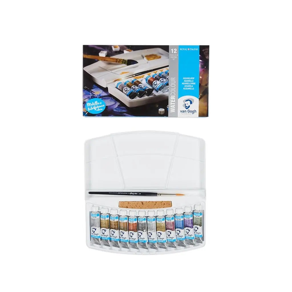 Van Gogh - Estuche con 12 tubos de 10 ml de acuarela Van Gogh - Estuche con 12 tubos de 10 ml de acuarela - Van Gogh