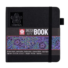 Sakura - Sketch book negro paisaje 12x12 cm - SAKURA