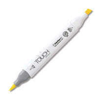 TOUCH - Marcadores gama 3 brush yellow n¬∞ 34 | #f6c723 | mate | ? | ? / doble punta - Touch - vista lateral
