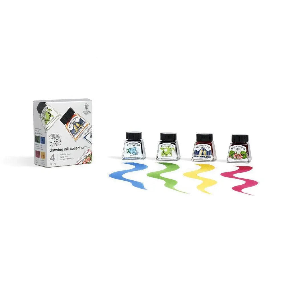 W&N - Set con 4 tintas de colores vibrantes colección de regalo - Winsor & Newton