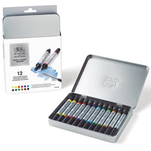 W&N - Estuche metálico con 12 marcadores acuarelables - Winsor and Newton
