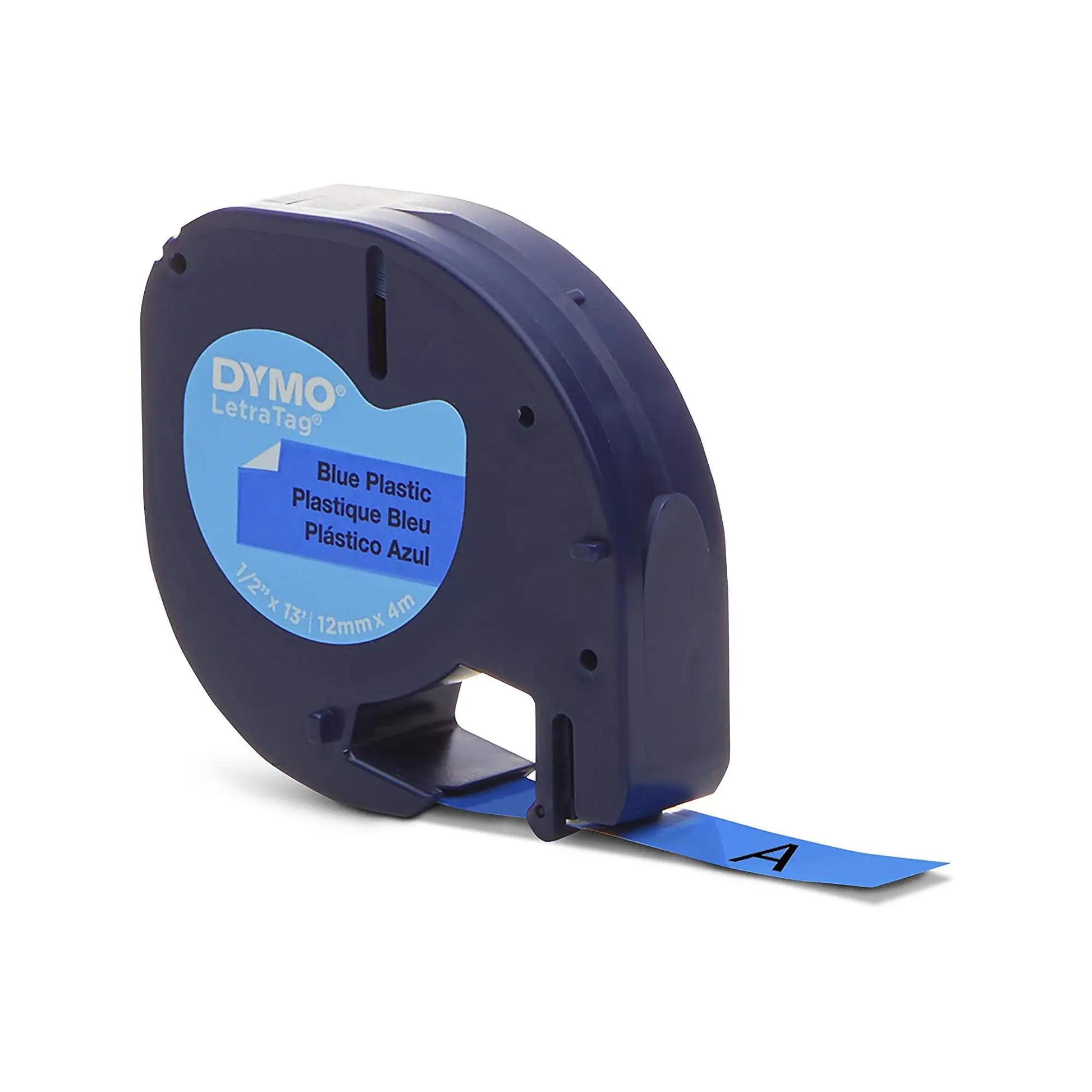 Cinta Plástica Azul para Rotulador LetraTag, 1 cinta. - Leomond - detalle