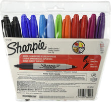 12 Marcador Permanente Sharpie Doble Punta Colores Surtidos - Sharpie - empaque