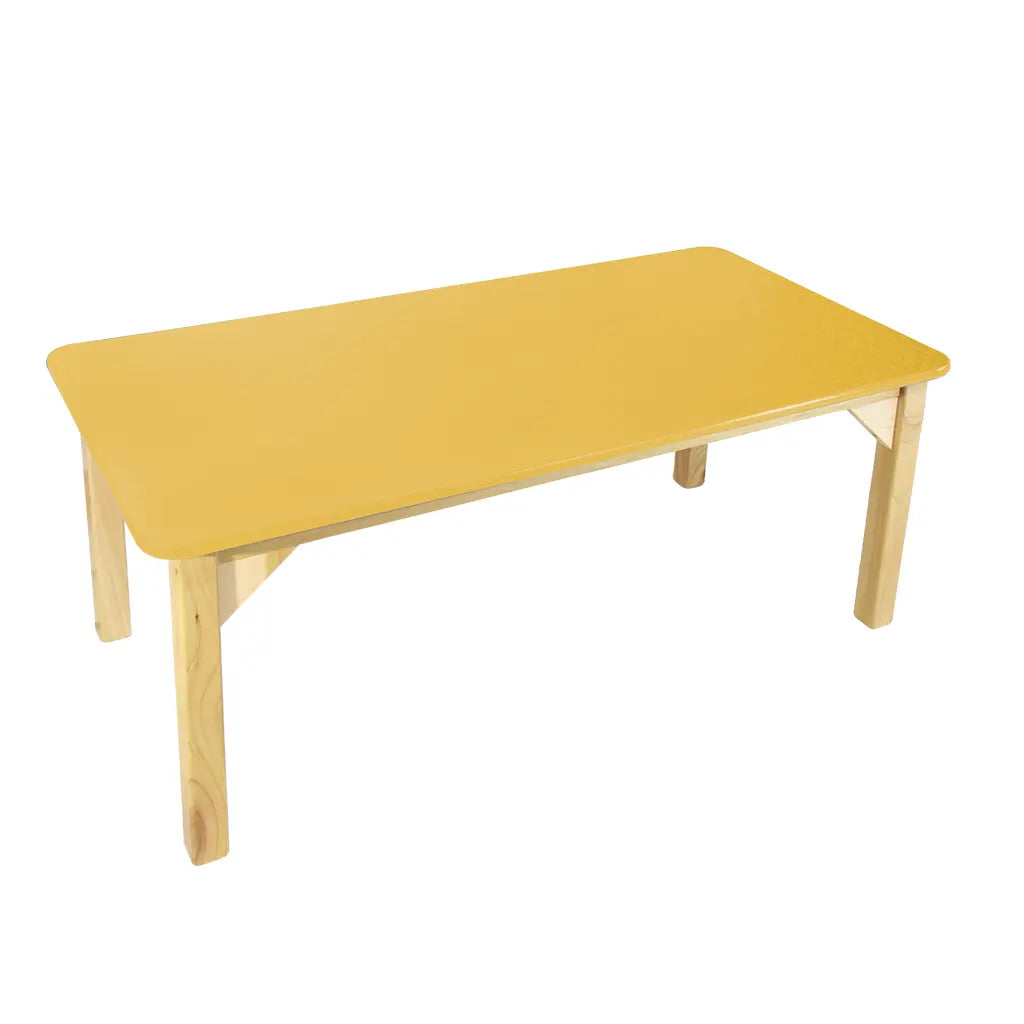 MESA RECTANGULAR AMARILLO - Diako