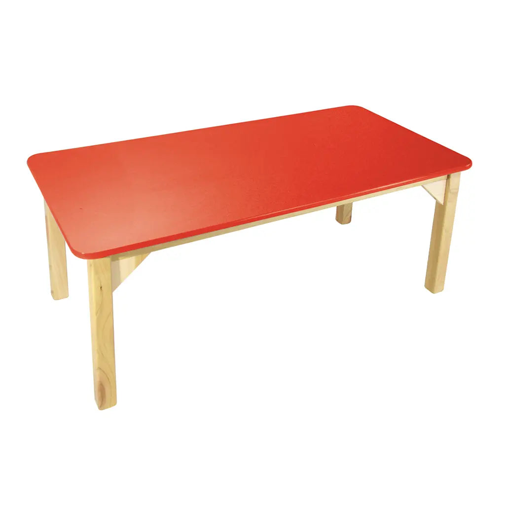 MESA RECTANGULAR ROJO - Diako