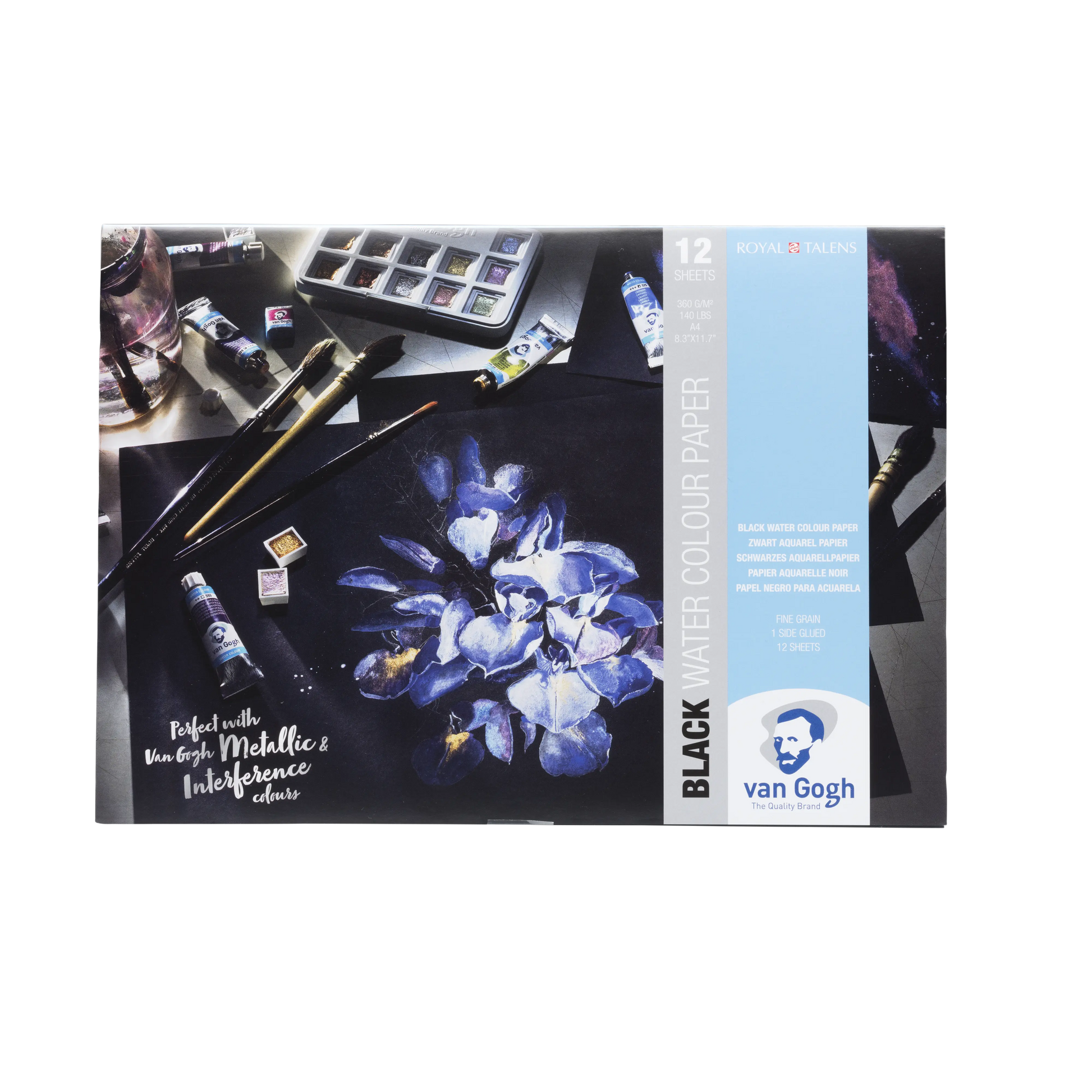 Van gogh - Papel negro para acuarela 360 gr - Van Gogh