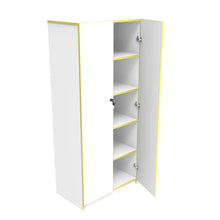 LOCKER PARA MAESTRO Blanco_filo_Amarillo - Lock - detalle