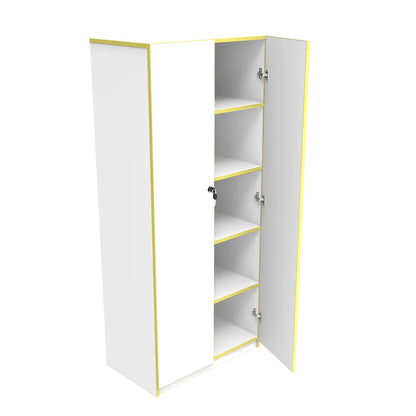 LOCKER PARA MAESTRO Blanco_filo_Amarillo - Lock - detalle