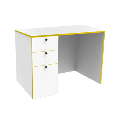 ESCRITORIO PARA MAESTRA(O) CON CAJONERA BLANCO FILO AMARILLO - Mae