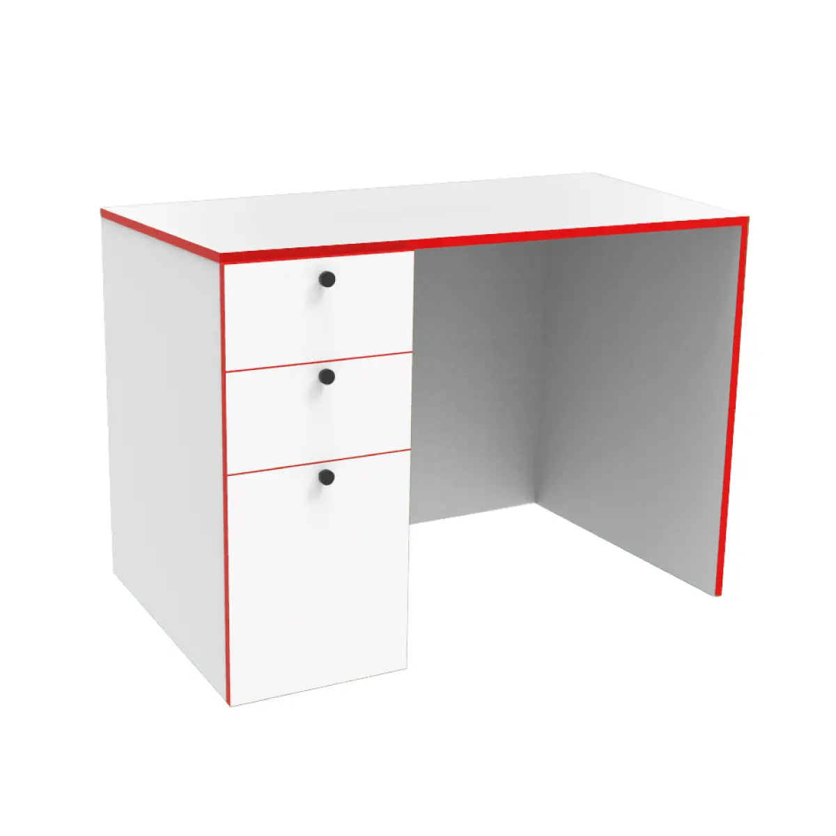 ESCRITORIO PARA MAESTRA(O) CON CAJONERA BLANCO FILO ROJO - Mae
