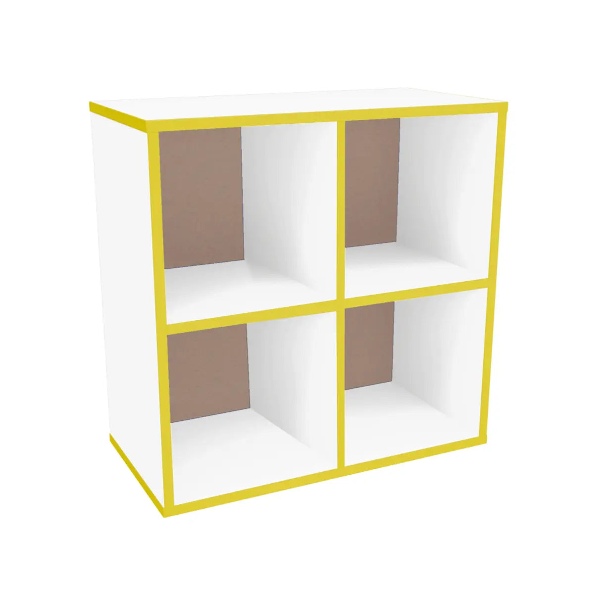 ORGANIZADOR LATERAL CHICO 4 SECCIONES BLANCO FILO AMARILLO - Diako