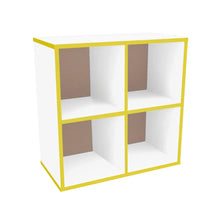 ORGANIZADOR LATERAL CHICO 4 SECCIONES BLANCO FILO AMARILLO - Diako