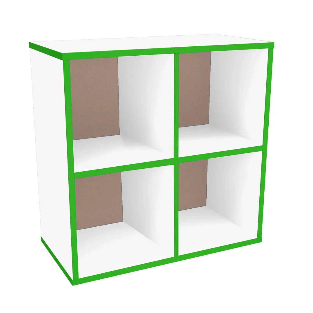 ORGANIZADOR LATERAL CHICO 4 SECCIONES BLANCO FILO VERDE - Diako