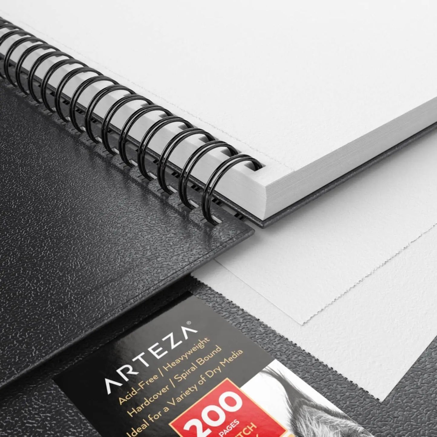 Set de 2 Sketchbook Cuaderno Dibujo Pasta Dura 23x30 Arteza - Coveme - detalle