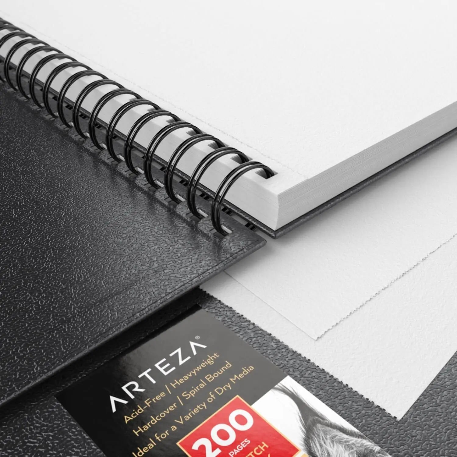 Set de 2 Sketchbook Cuaderno Dibujo Pasta Dura 23x30 Arteza - Coveme - detalle