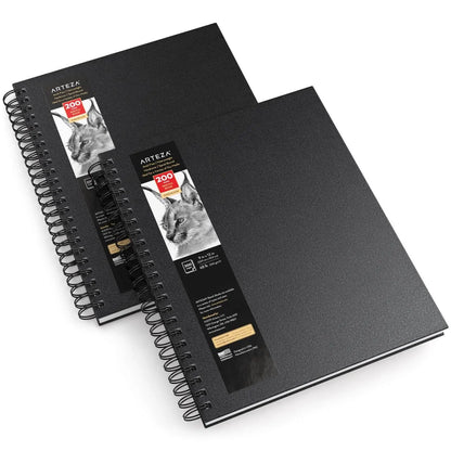 Set de 2 Sketchbook Cuaderno Dibujo Pasta Dura 23x30 Arteza - Coveme - vista lateral