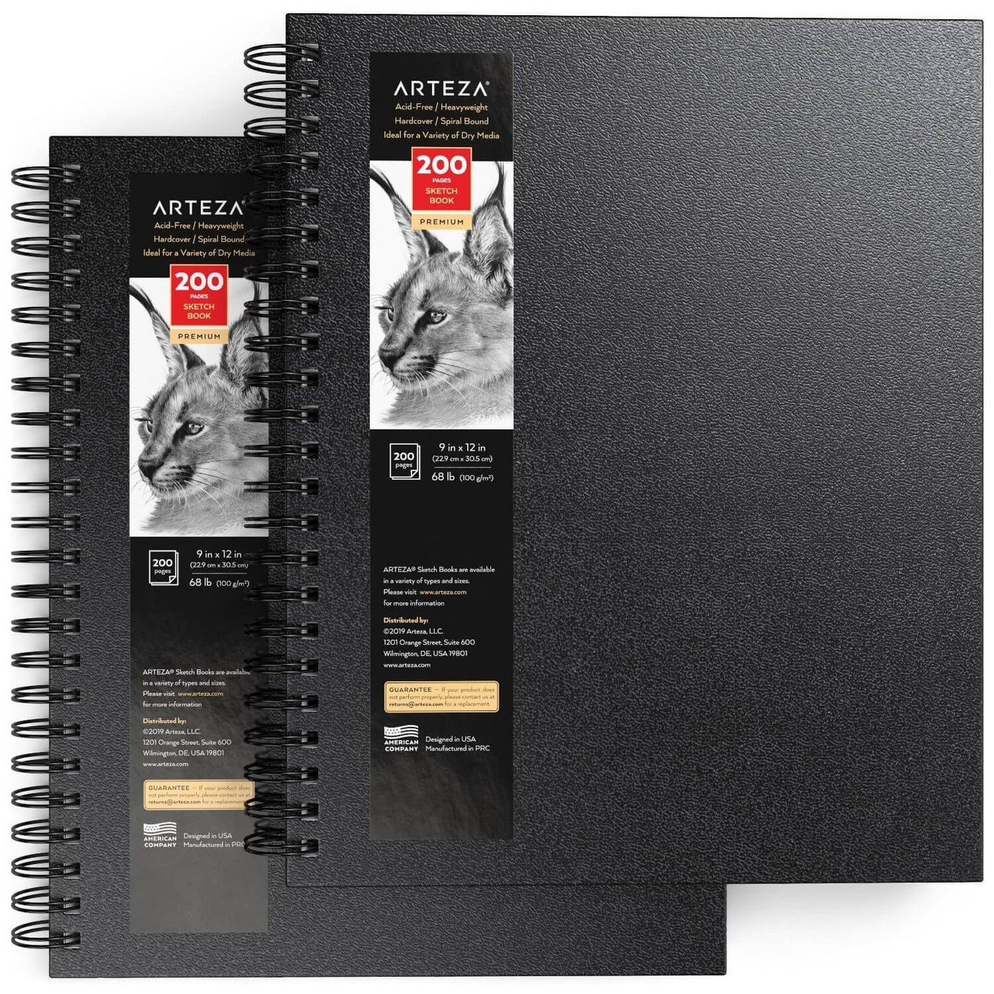 Set de 2 Sketchbook Cuaderno Dibujo Pasta Dura 23x30 Arteza - Coveme - accesorios