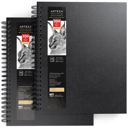 Set de 2 Sketchbook Cuaderno Dibujo Pasta Dura 23x30 Arteza - Coveme - accesorios