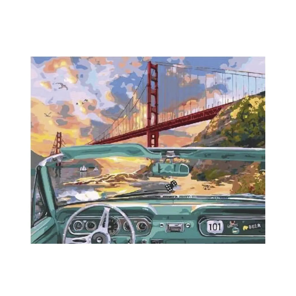 ARTE DIAMANTE RECUERDOS GOLDEN GATE 40X50 - Diako
