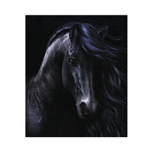 ARTE DIAMANTE CABALLO NEGRO 40X50 - Diako - vista lateral