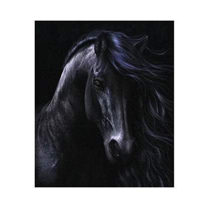 ARTE DIAMANTE CABALLO NEGRO 40X50 - Diako - vista lateral