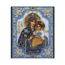 ARTE DIAMANTE VIRGEN AZUL 40 X 50 - Diako