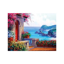 ARTE DIAMANTE BALCÓN DE FLORES 30 X 40 - Diako