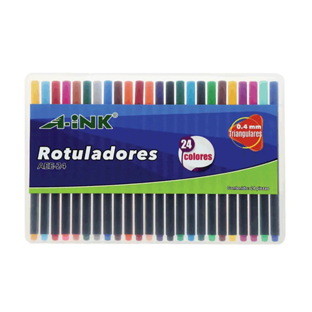 Rotulador A-ink estuche con 24 piezas - Mae
