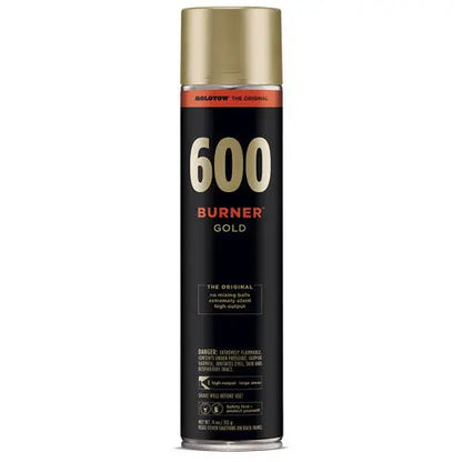MOLOTOW - Aerosol Burner 600 ml NEGRO |#000000 | metálico | ? | brillante / 600ML - Molotow