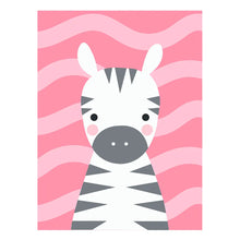 PINTA POR NÚMERO 30 x 40 BABY CEBRA Rosa - Diako Nuevos - vista trasera