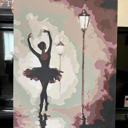 PINTA POR NUMERO 40X50 BALLET DE NOCHE - Ball - vista trasera