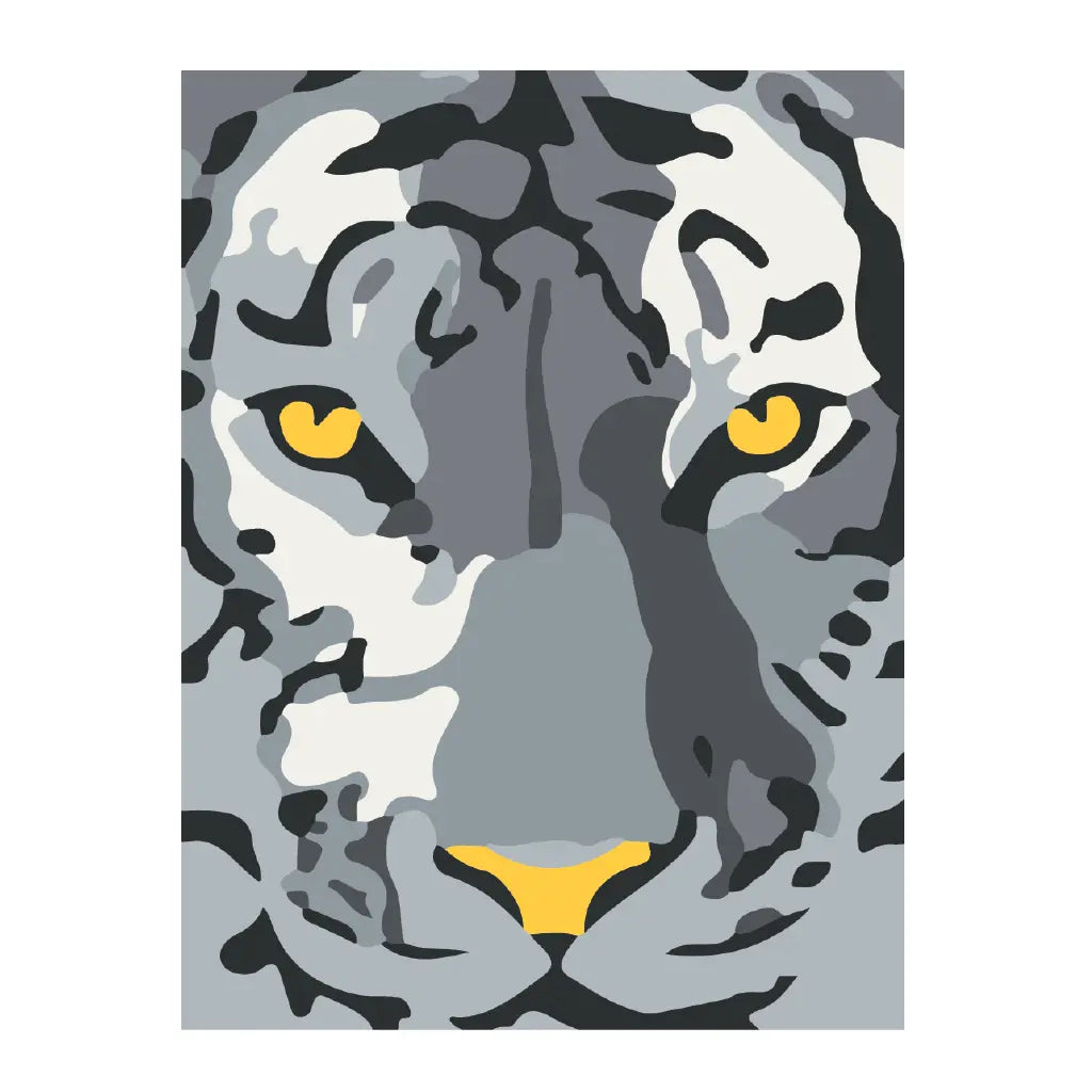 PINTA POR NUMERO 30X40 TIGRE DE BENGALA - Diako Nuevos - vista trasera