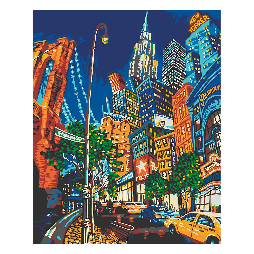 PINTA POR NUMERO 40X50 LA GRAN MANZANA - Diako Nuevos - vista trasera