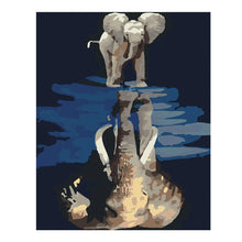 PINTA POR NUMERO 40X50 REFLEJO ELEFANTE - Diako Nuevos