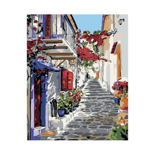 PINTA POR NÚMERO CALLEJON DE ATENAS 40X50 - Diako Nuevos - empaque