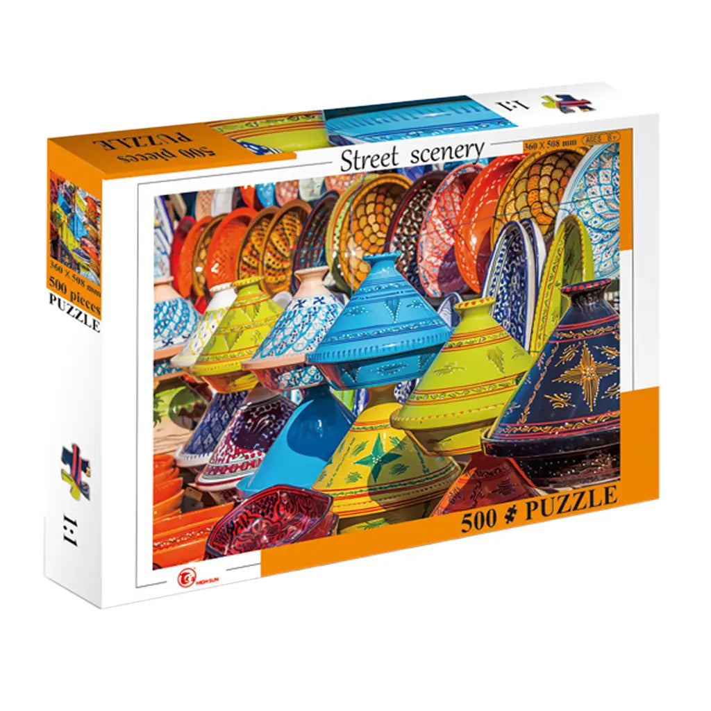 ROMPECABEZAS ARTESANIAS 500PZ - Diako - vista lateral