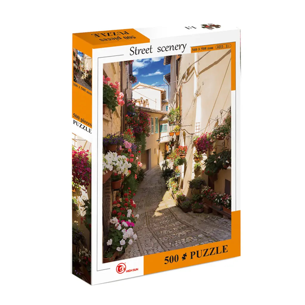 ROMPECABEZAS CALLE DE LAS FLORES 500PZ - Diako - vista lateral