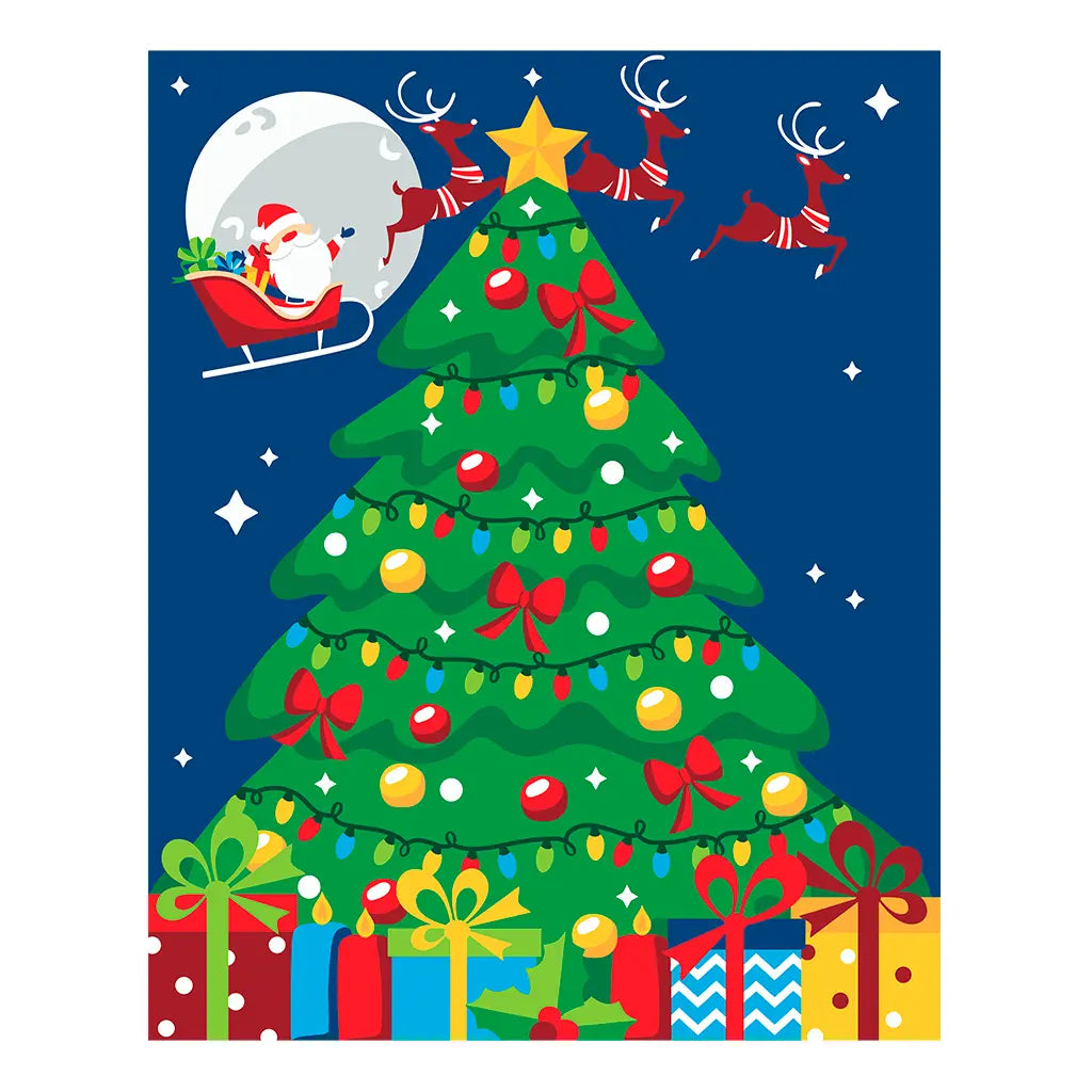 PINTA POR NUMERO 40X50 ÀRBOL DE NAVIDAD - Diako - detalle