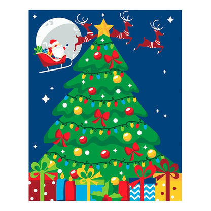 PINTA POR NUMERO 40X50 ÀRBOL DE NAVIDAD - Diako - detalle