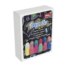 12 Aqua Gis Diako Ideal Acuarela Gises de Colores - Diako - vista lateral