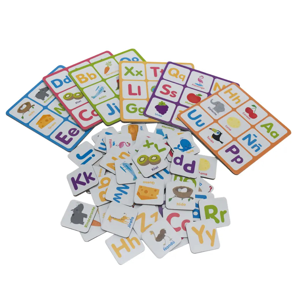 JUEGO DE MEMORIA Y LOTERIA ABC - marchante.shop