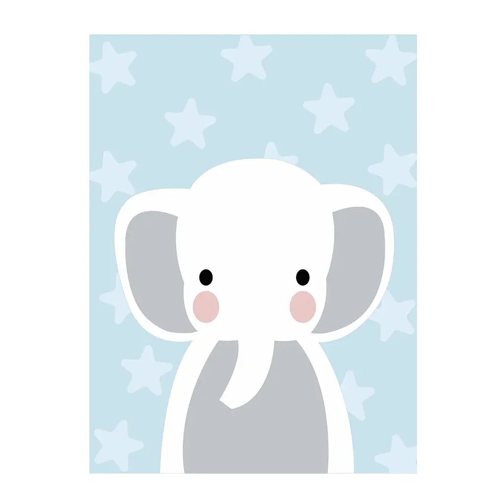 PINTA POR NÚMERO 30 x 40 BABY ELEFANTE Amarillo - Diako Nuevos