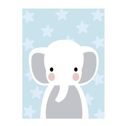PINTA POR NÚMERO 30 x 40 BABY ELEFANTE Amarillo - Diako Nuevos