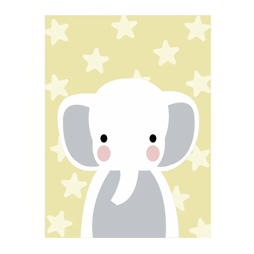 PINTA POR NÚMERO 30 x 40 BABY ELEFANTE Amarillo - Diako Nuevos - vista lateral