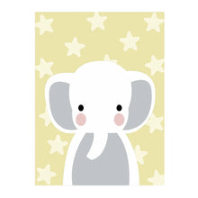PINTA POR NÚMERO 30 x 40 BABY ELEFANTE Amarillo - Diako Nuevos - vista lateral