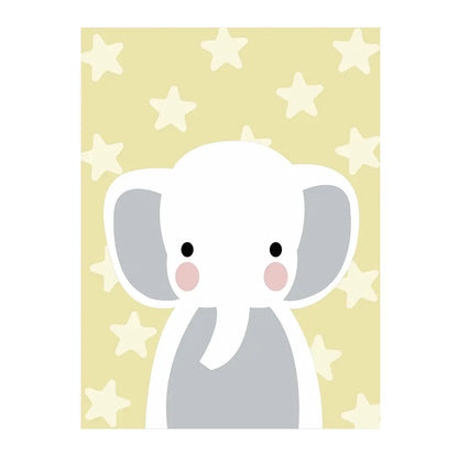 PINTA POR NÚMERO 30 x 40 BABY ELEFANTE Amarillo - Diako Nuevos - vista lateral