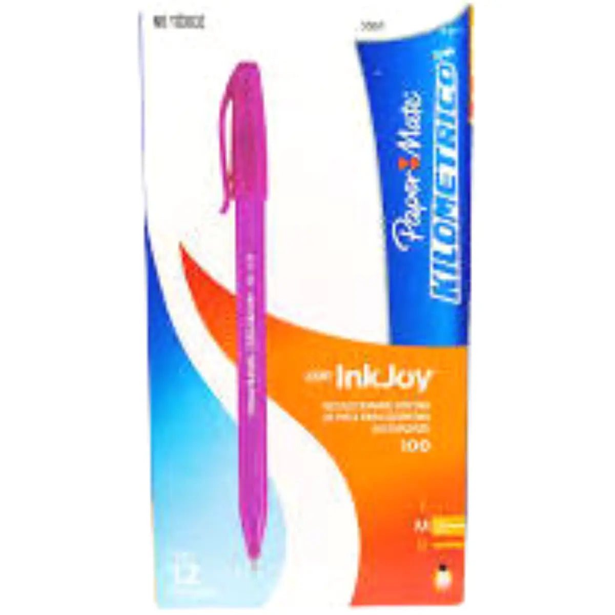 Bolígrafo Kilométrico Paper Mate Magenta 12 piezas - Papermate - detalle